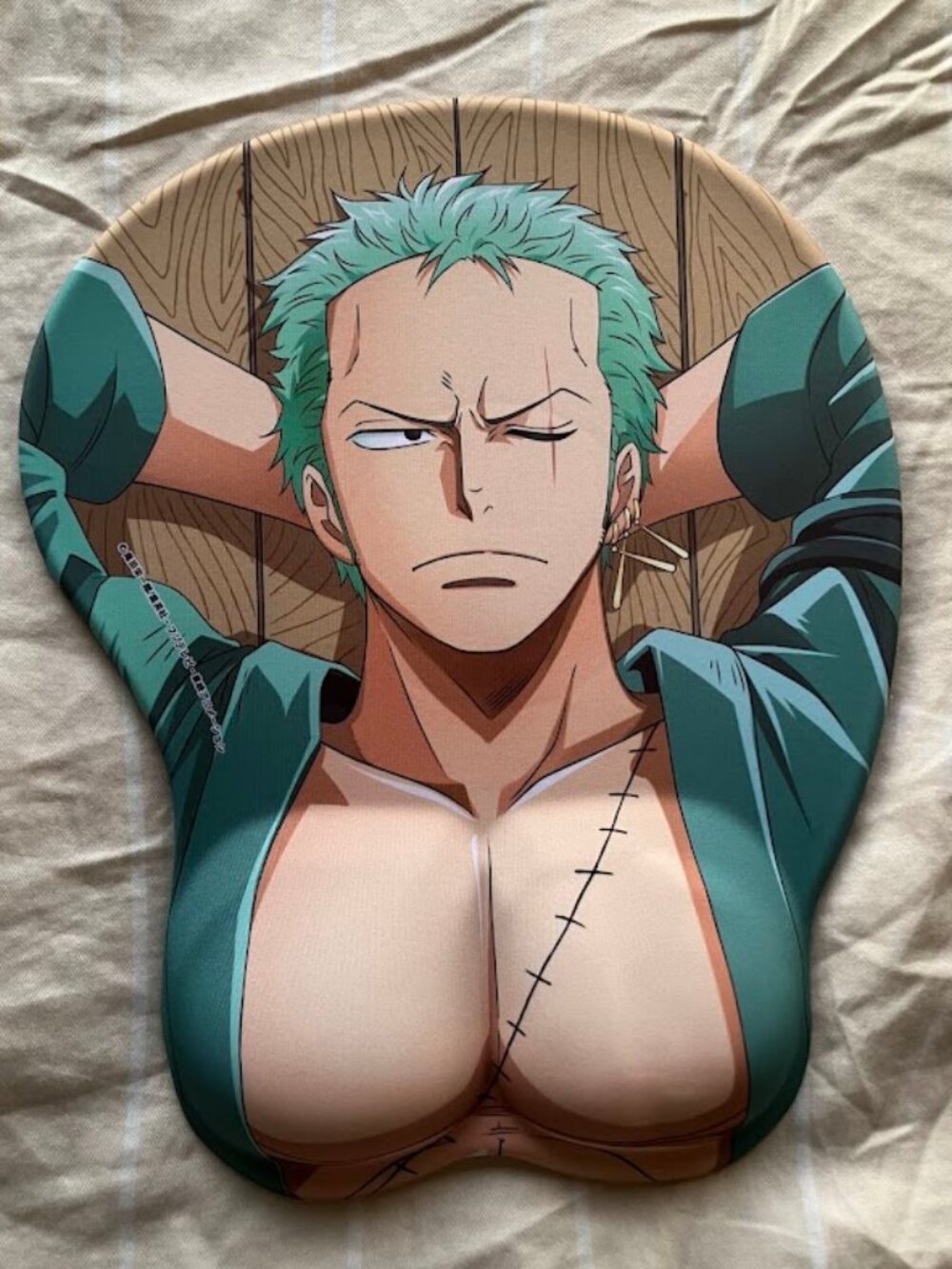 One Piece Zoro breast mousepad